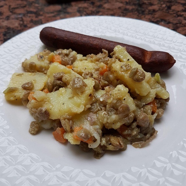 Linsen-Kartoffelsalat - vegan und munter